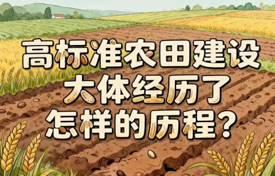 一图读懂 | 高标准农田建设大体经历了怎样的历程？